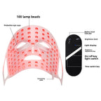Trådløs rød og blå LED-skønhedsmaske til ansigtet